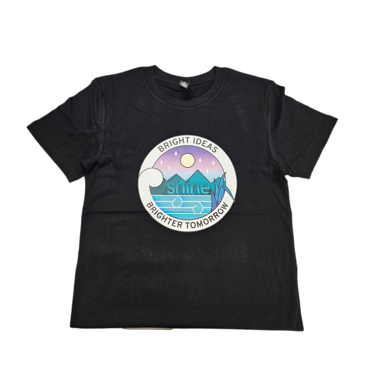 Shine Black Short Sleeve T Shirts