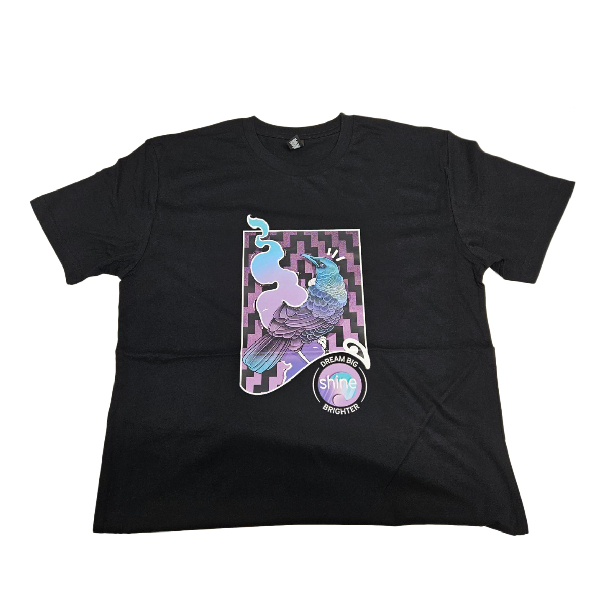Shine Black Short Sleeve T Shirts