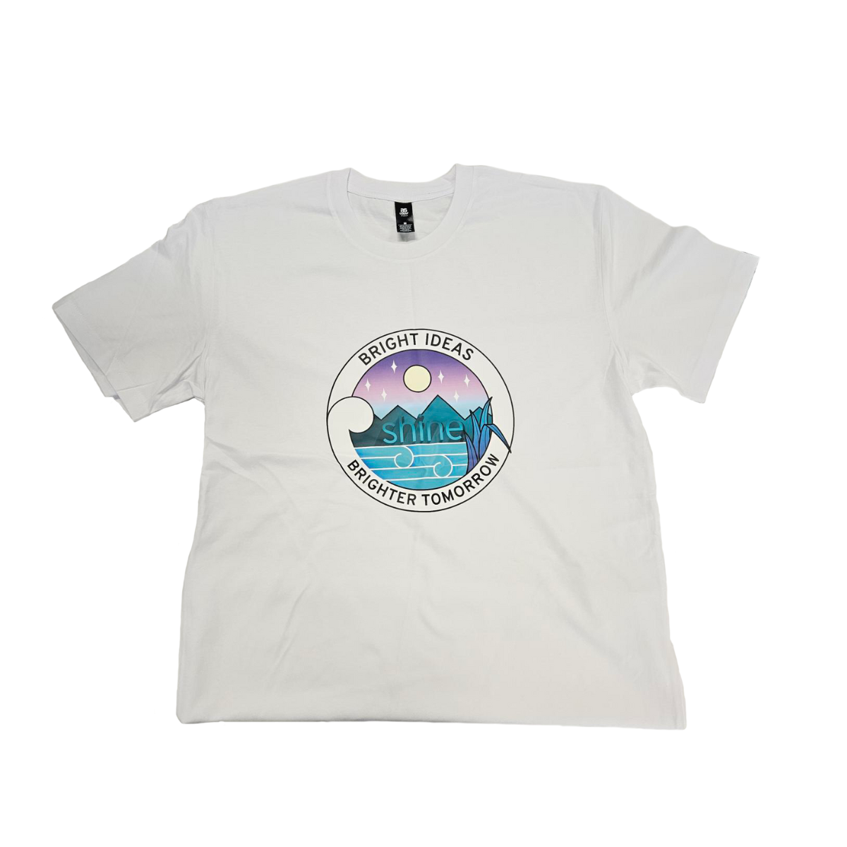 Shine White Short Sleeve T Shirts